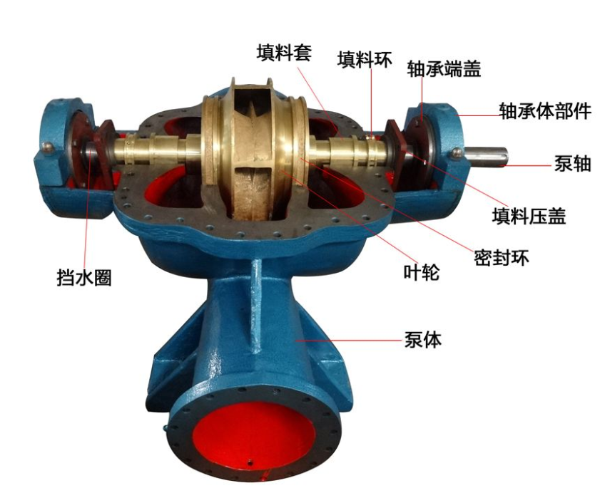 單級雙吸離心泵結構圖 單級雙吸離心泵結構圖