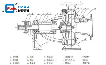 兩相流紙漿泵結(jié)構(gòu)圖 兩相流紙漿泵結(jié)構(gòu)圖