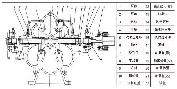 雙吸泵結(jié)構(gòu)圖 雙吸泵結(jié)構(gòu)圖
