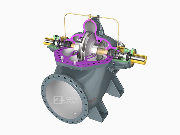 中開(kāi)雙吸泵內(nèi)部結(jié)構(gòu)圖 中開(kāi)雙吸泵內(nèi)部結(jié)構(gòu)圖
