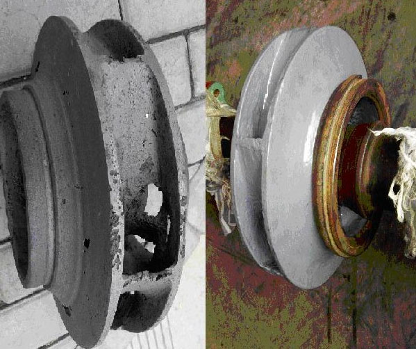 離心泵葉輪氣蝕圖 離心泵葉輪氣蝕圖