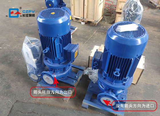 立式管道離心泵進出口圖片 立式管道離心泵進出口圖片