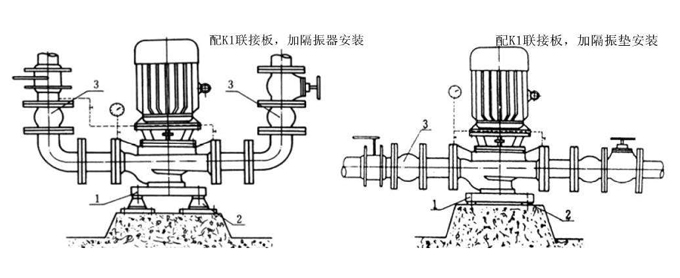 立式管道離心泵安裝圖 立式管道離心泵安裝圖