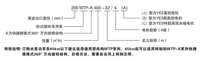 臥式節能泵型號意義-1 臥式節能泵型號意義-1