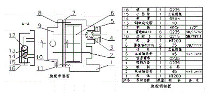 齒輪油泵裝配圖和裝配明細表 齒輪油泵裝配圖和裝配明細表